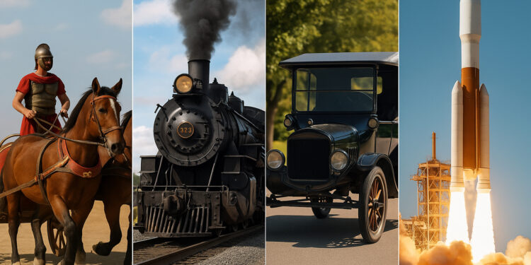 From Chariots to Rockets: The Timeline of Transportation