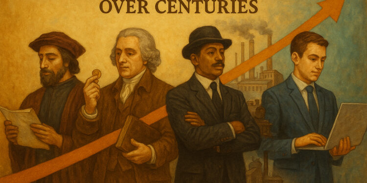 The Rise of Global Economies Over Centuries