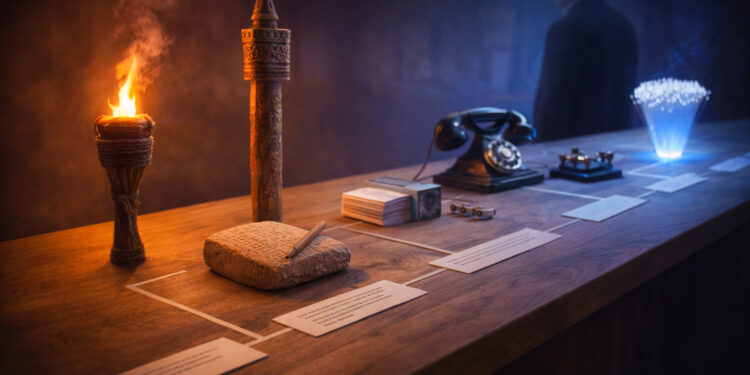 Evolution of Human Communication Across the Ages