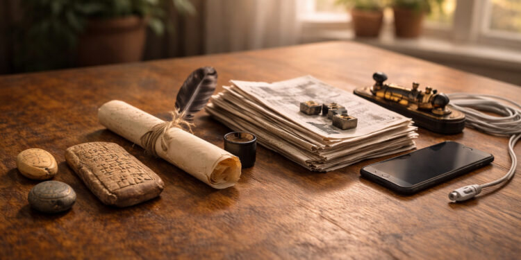 From Gesture to Network: Key Changes in Human Communication