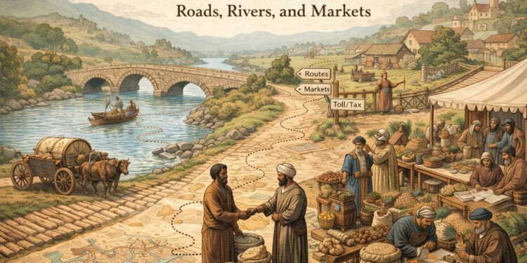 Networks of Inland Trade: Roads, Rivers, and Markets