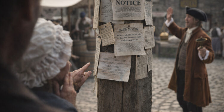 Notices, Gossip, and Gesture Around the Market Cross