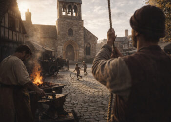 The Soundscape of Historic Towns: Work, Worship, and Play