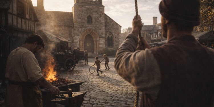 The Soundscape of Historic Towns: Work, Worship, and Play