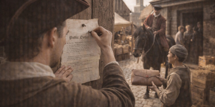 Notices, Gossip, and Gesture Around the Market Cross