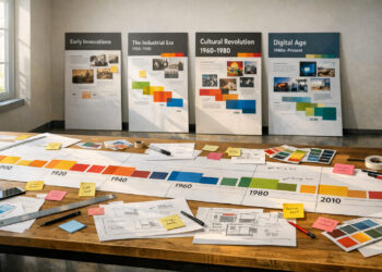 Designing Effective Historical Timelines for Public Spaces