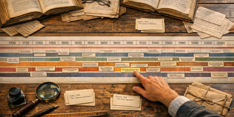 Mapping a Century of Change: Constructing Useful Historical Timelines
