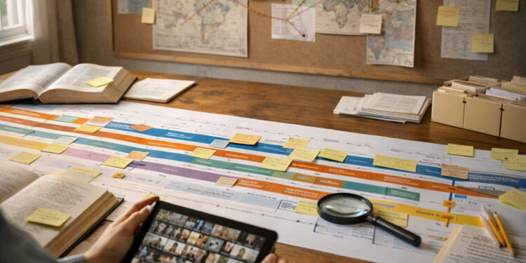 From Events to Narrative: Structuring Historical Timelines