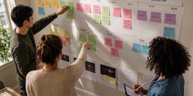 Choosing Focus and Pace in Timeline Construction