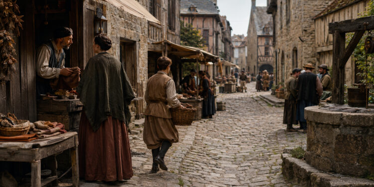 Cobblestones and Conversations: Social Networks of Town Streets