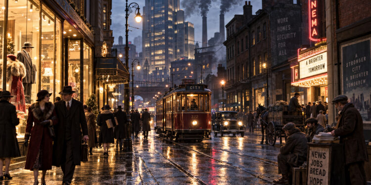 When Coal Met Neon: Cities Between the Wars