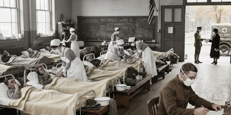 A Short Timeline of the 1918 Influenza: Waves, Closures, and Aftermath