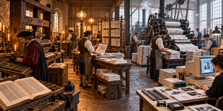 The Printing Press: A Timeline from Gutenberg to Mass Media